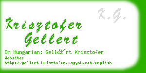 krisztofer gellert business card